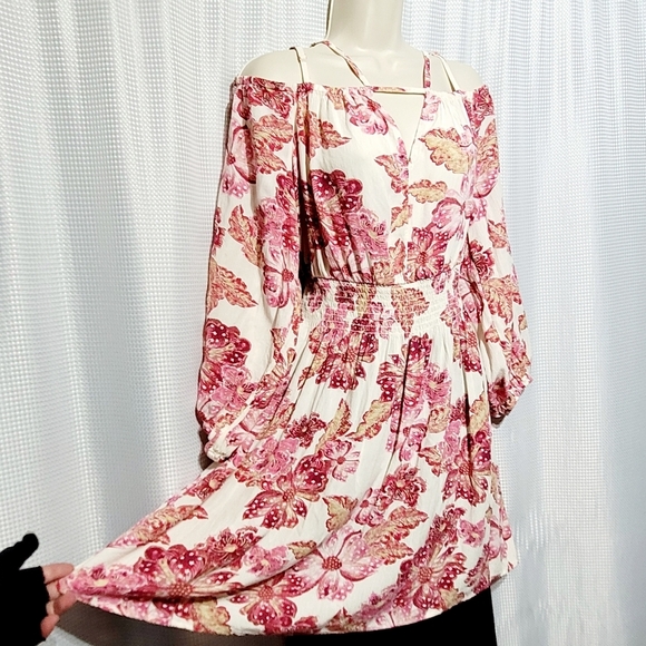 Old Navy Dresses & Skirts - Old Navy Floral Prairie Style Flowy Long Sleeve Dress / Top (XL)